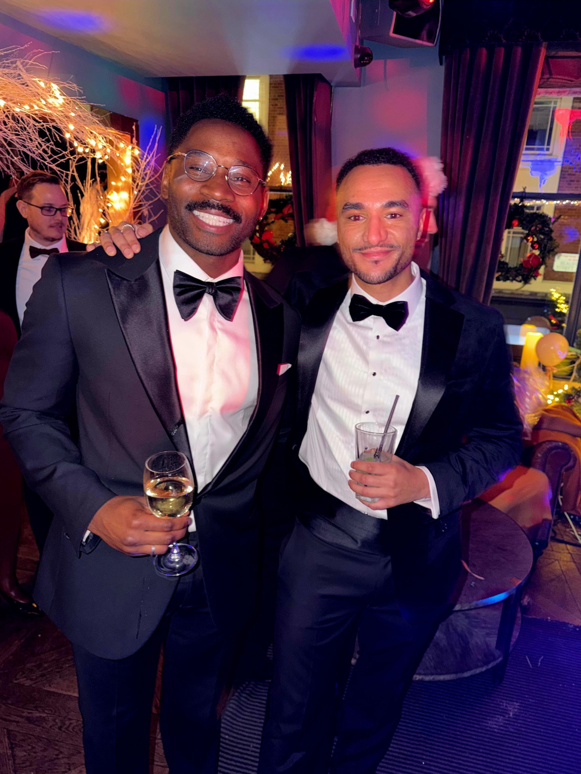 Kingsley and Louis at a gala event