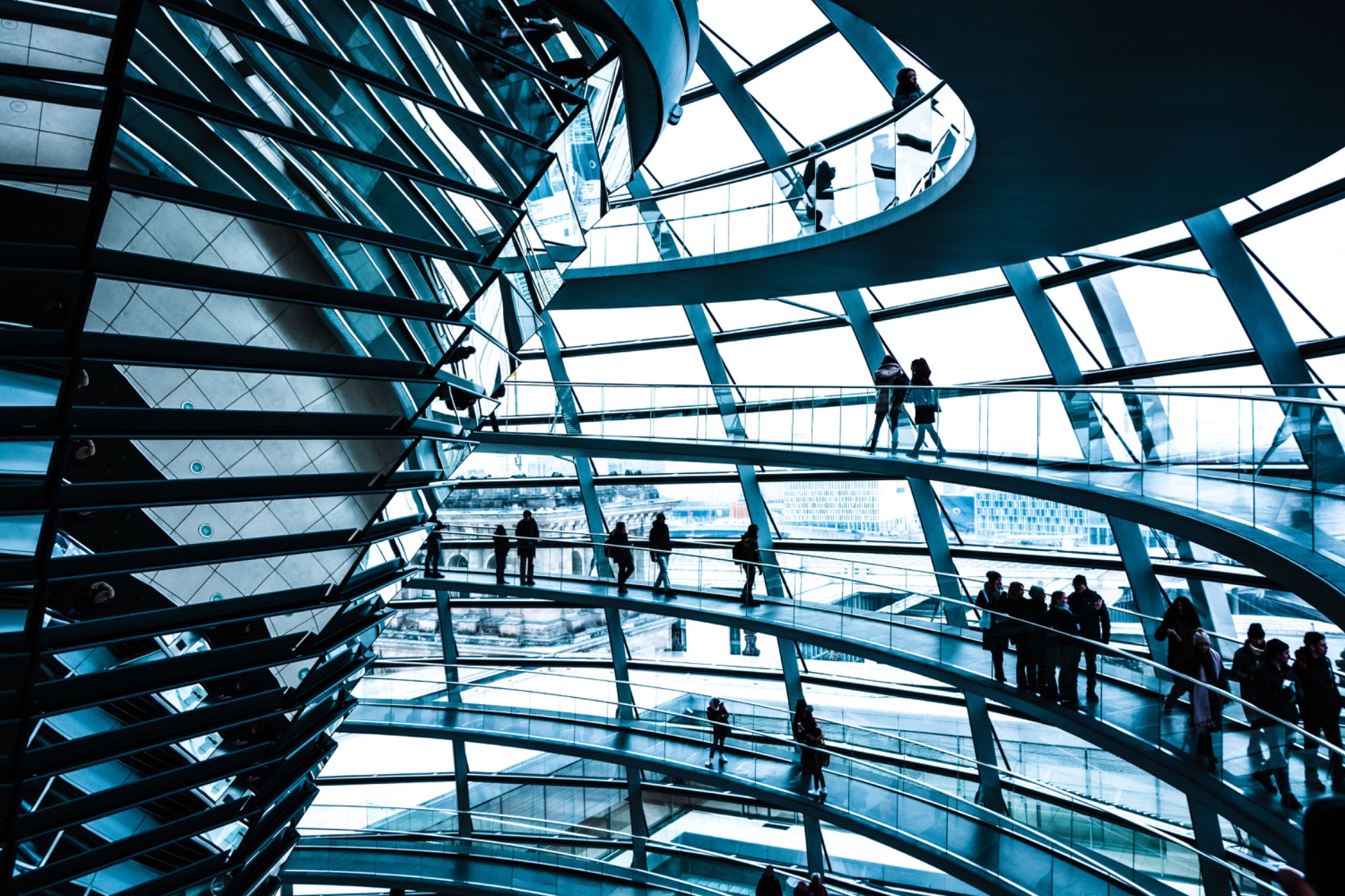 Modern glass business architecture